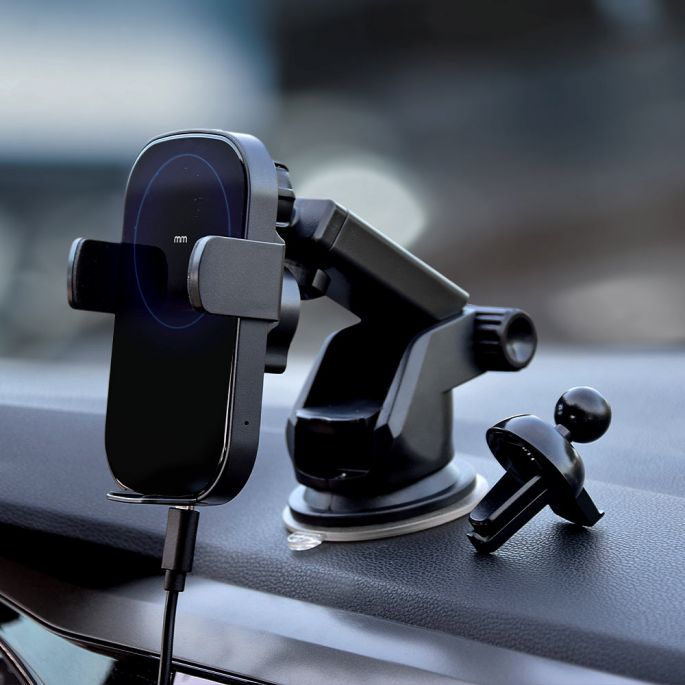 Bedelen binnenkomst bladerdeeg Telefoonhouder Auto met Draadloze oplader voor € 25,35 | MegaGadgets