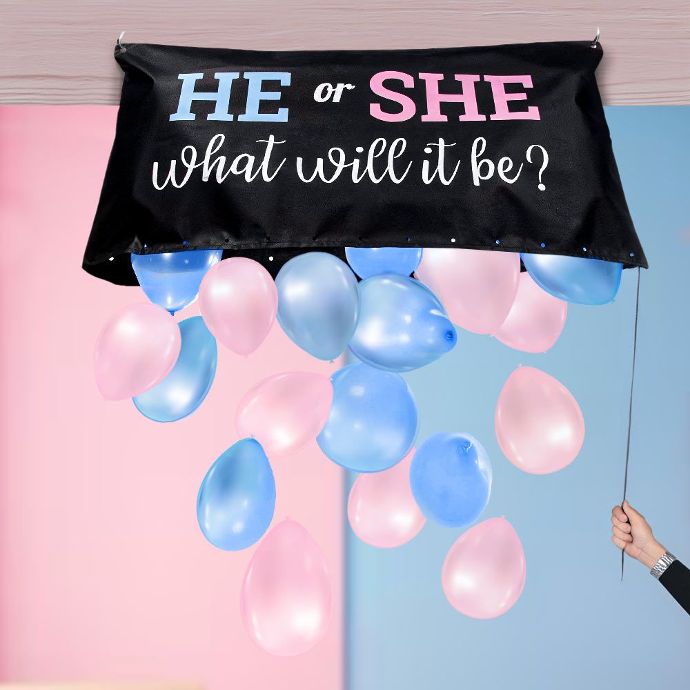 Gender Reveal Ballonnen Tas Gender Reveal Balloon Bag Kit