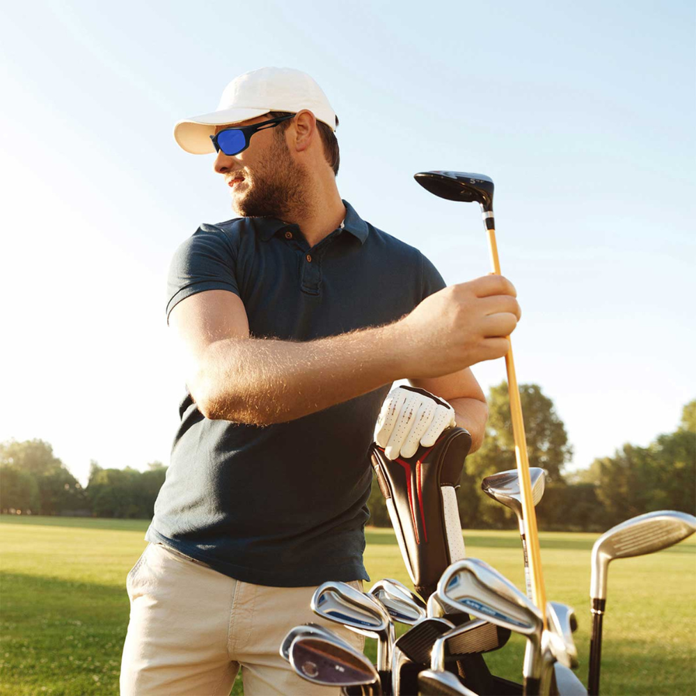 Golfbal vinder bril Vind je golfballen gemakkelijk terug Blauw Golfbril Golfbar zoeker