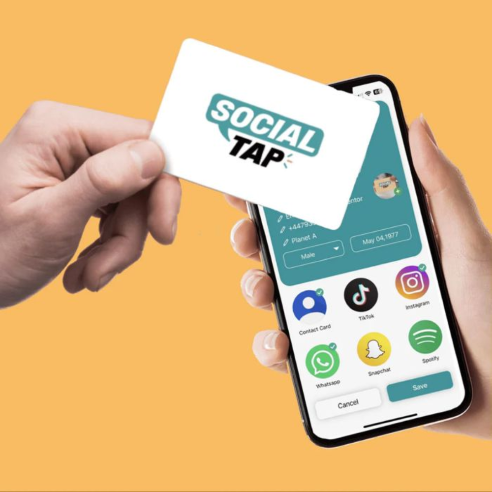 Social tap pasje wit